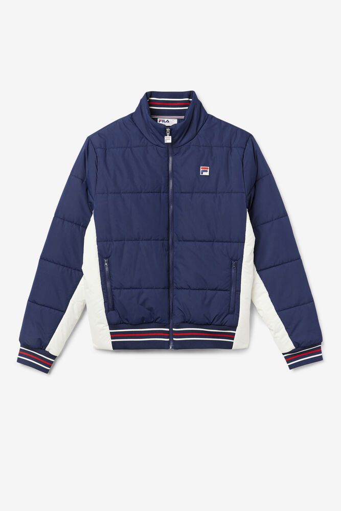 Fila Watson Puffer Jacket Navy - Mens - 20576MIHW